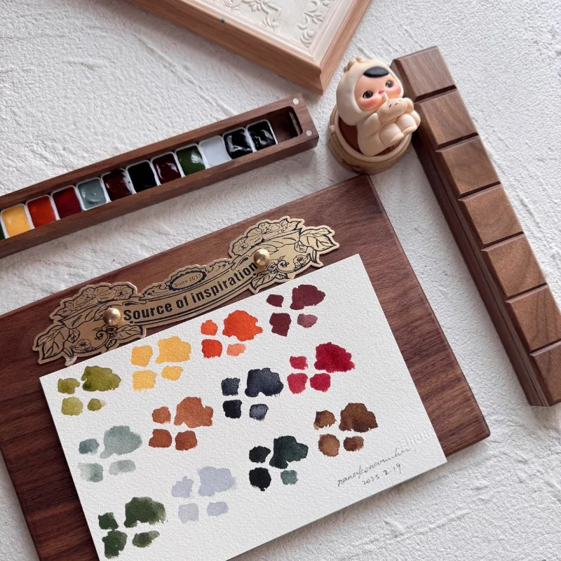 12-color Melad Brown Watercolor Paint 0.5/1ML Travel Portable Watercolor Box with Palette Artist Painting Nail Art Supplies
12-color Melad Brown Watercolor Paint 0.5/1ML Travel Portable Watercolor Box with Palette Artist Painting Nail Art Supplies
