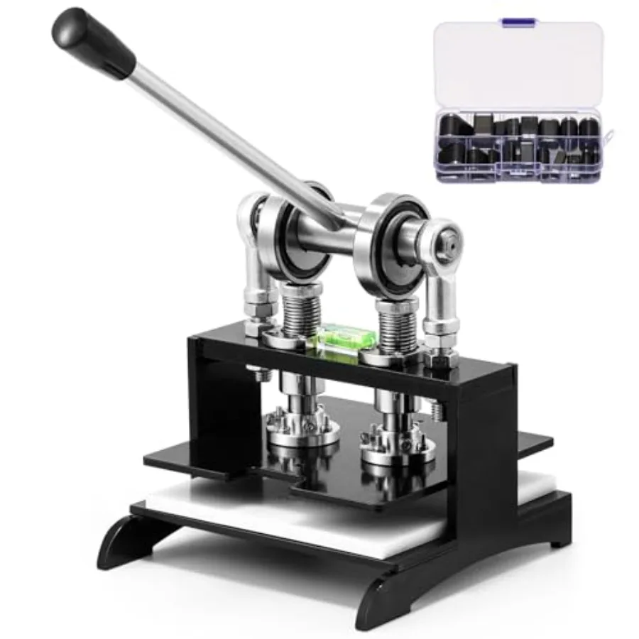 Leather Cutting Machine, 7.87 x 7.87in Embossing Plate Manual Die Cutter Stamping Machine 1.0 Ton Force, Adjustable Pressure St
Leather Cutting Machine, 7.87 x 7.87in Embossing Plate Manual Die Cutter Stamping Machine 1.0 Ton Force, Adjustable Pressure St