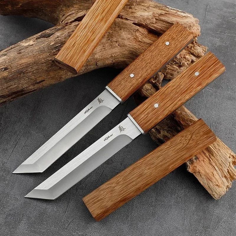 1pc Stainless Steel Portable Camping Kitchen Knife,EDC Outdoor Straight Knife of Wooden Handle,Multi -purpose Cutting Knife
1pc Stainless Steel Portable Camping Kitchen Knife,EDC Outdoor Straight Knife of Wooden Handle,Multi -purpose Cutting Knife