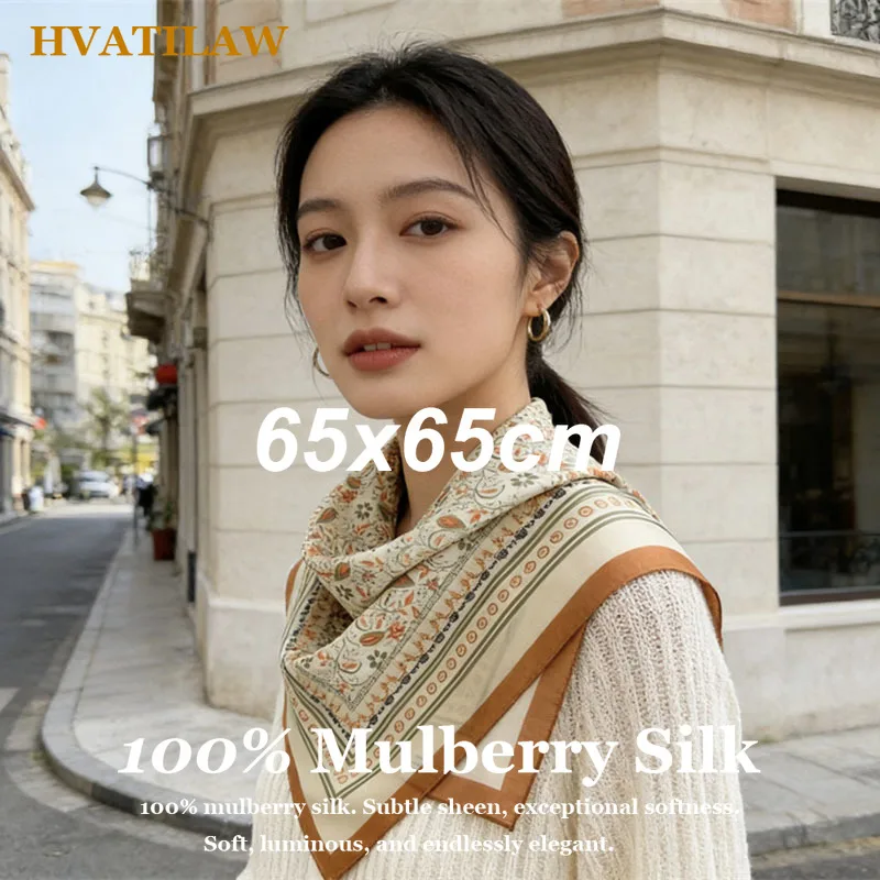 New Luxury 100% Mulberry Silk Scarf 65x65cm Small Square Silk Neckerchief Women Designer Printed Neck Scarf Hair Bandana Shawl
New Luxury 100% Mulberry Silk Scarf 65x65cm Small Square Silk Neckerchief Women Designer Printed Neck Scarf Hair Bandana Shawl