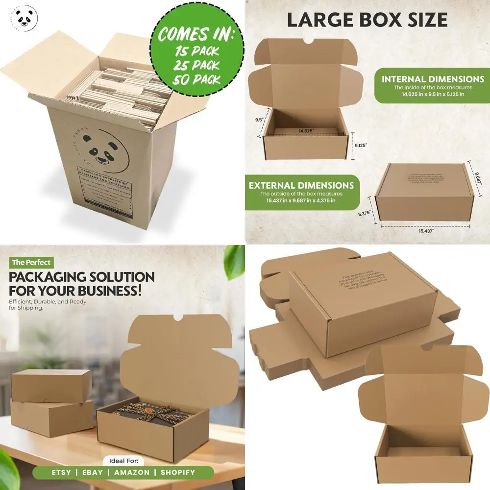 Большие прочные картонные коробки для обуви (50 шт.) - 14.625x9.5x5.125 дюймов | Идеально подходит для хранения и упаковки подарков
Большие прочные картонные коробки для обуви (50 шт.) - 14.625x9.5x5.125 дюймов | Идеально подходит для хранения и упаковки подарков