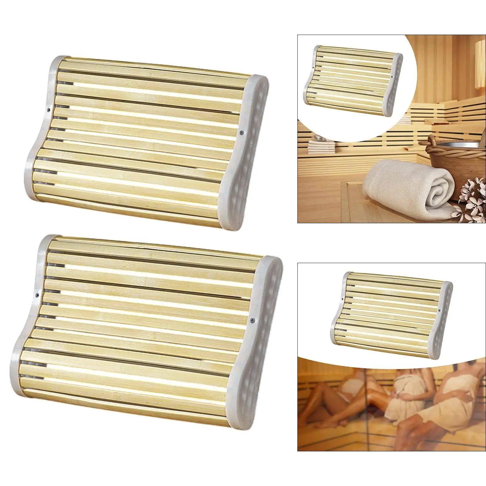 Bamboo Headrest Pillow Comfortable Sauna Neck Rest for Gym Steam Rooms
Bamboo Headrest Pillow Comfortable Sauna Neck Rest for Gym Steam Rooms