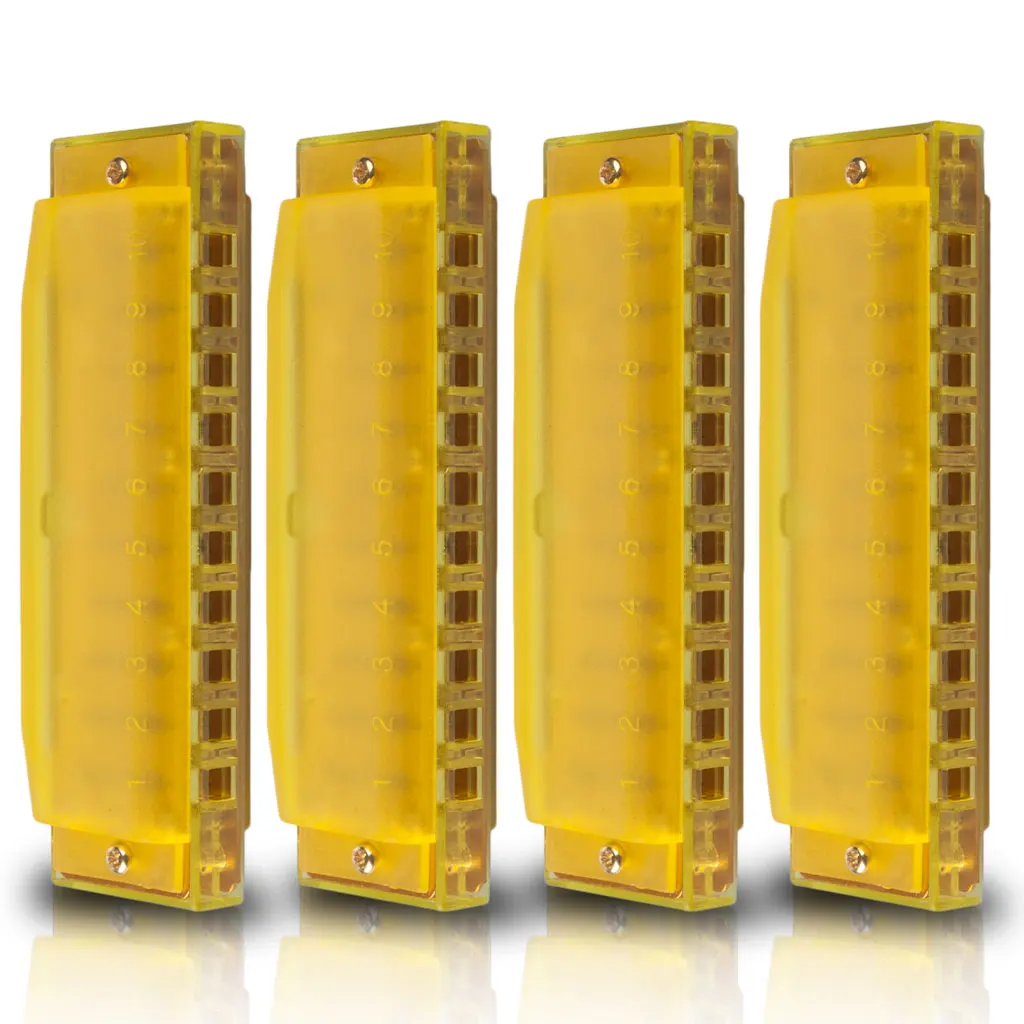 4PCS Translucent Diatonic Harmonica 10 Holes Plastic Harmonica Educational Toys Beginners for Kids Children and Adults
4PCS Translucent Diatonic Harmonica 10 Holes Plastic Harmonica Educational Toys Beginners for Kids Children and Adults