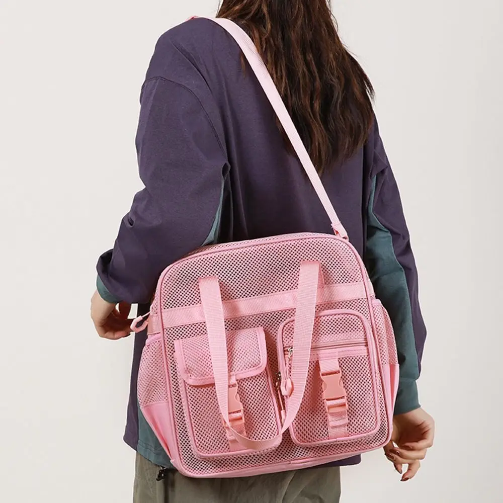 Quick Dry Mesh Shoulder Bag Breathable Zippers Closure Beach Mesh Tote Solid Color Detachable Hollow Out Swim Handbag Outdoor
Quick Dry Mesh Shoulder Bag Breathable Zippers Closure Beach Mesh Tote Solid Color Detachable Hollow Out Swim Handbag Outdoor