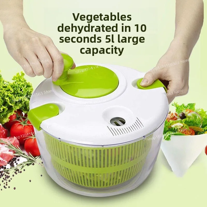 Salad vegetable dehydrator Household drain dryer Fruit manual throw basket Kitchen tools Vegetable basin artifact
Salad vegetable dehydrator Household drain dryer Fruit manual throw basket Kitchen tools Vegetable basin artifact