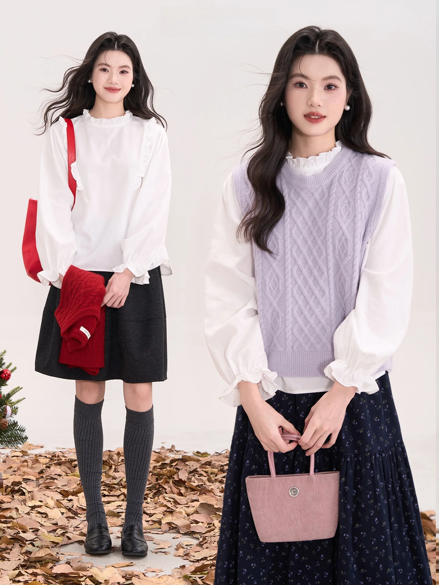 Floral Field Window Heme Confession Soda Lace Knitted Base Shirt Two-Piece Set Winter Casual Style Warmth Comfortable Nylon
Floral Field Window Heme Confession Soda Lace Knitted Base Shirt Two-Piece Set Winter Casual Style Warmth Comfortable Nylon
