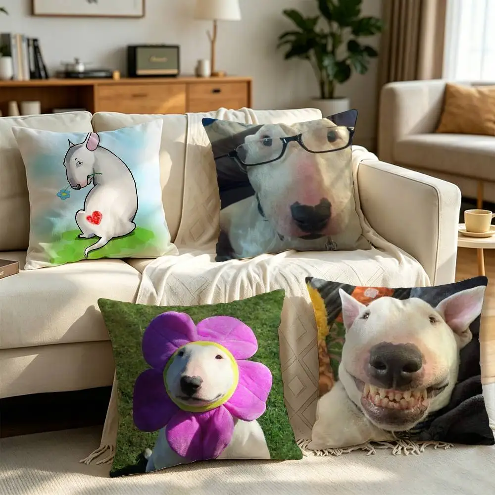 Funny Bull Terrier Dog Pillow cover gift High definition digital printing,Surprise vivid pattern Household.
Funny Bull Terrier Dog Pillow cover gift High definition digital printing,Surprise vivid pattern Household.