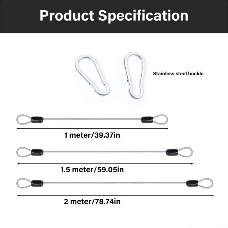 31BE Double Hook Design Wire Rope for Outdoor Furniture Bikes Motorcycles Garden
31BE Double Hook Design Wire Rope for Outdoor Furniture Bikes Motorcycles Garden