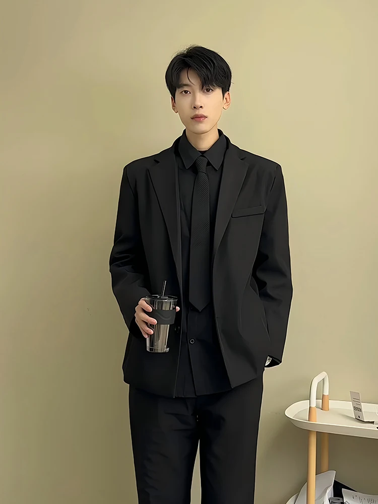 Cleanfit Bla Casual Men's Suit Jaet Spring Autumn Korean Sle High Sensation Haome Model Polyester Fiber Long Sve
Cleanfit Bla Casual Men's Suit Jaet Spring Autumn Korean Sle High Sensation Haome Model Polyester Fiber Long Sve