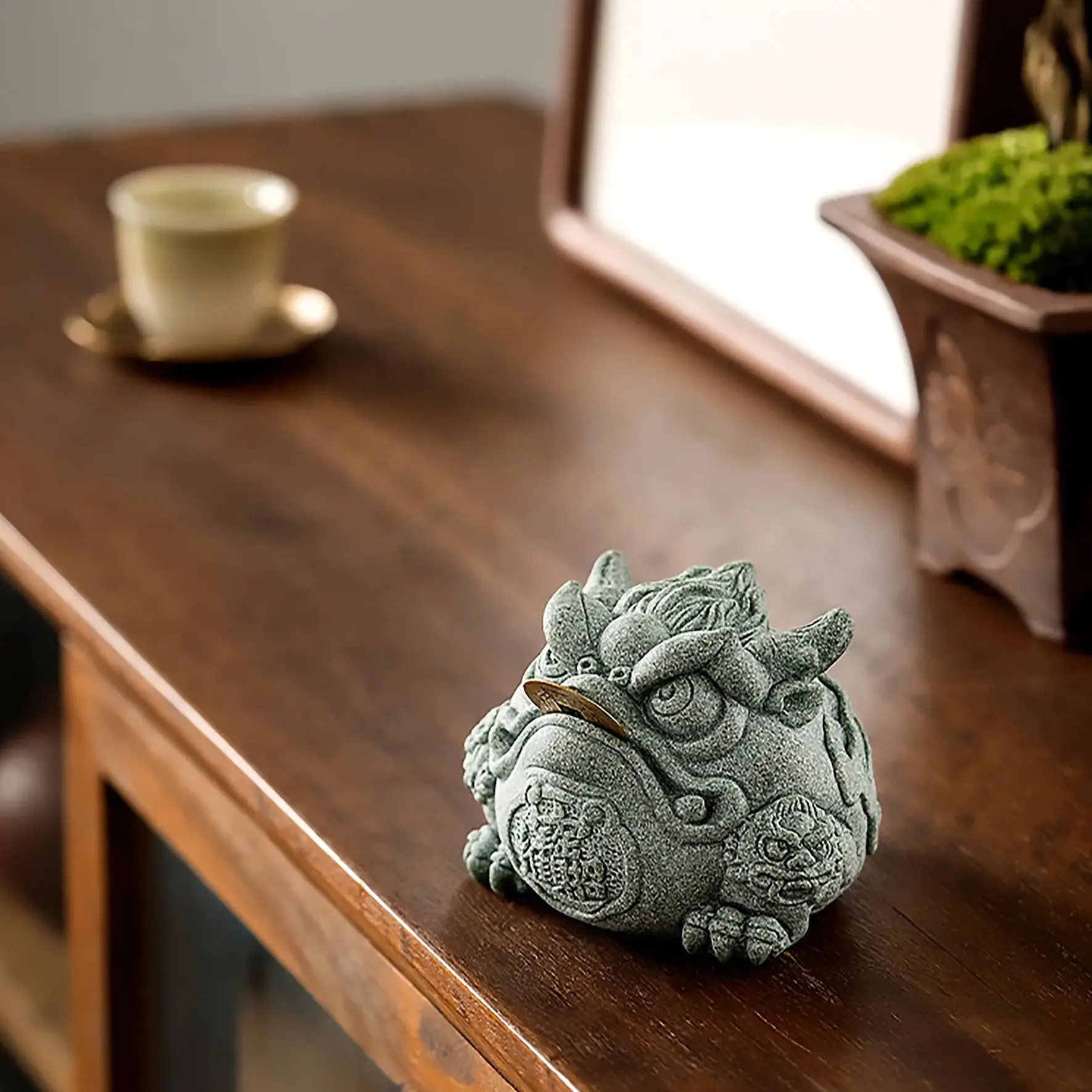 Fortune Frog Incense Holder Green Sandstone Handmade Detachable Coin Chinese Tea Pet Desk Decor for Wealth Gift
Fortune Frog Incense Holder Green Sandstone Handmade Detachable Coin Chinese Tea Pet Desk Decor for Wealth Gift