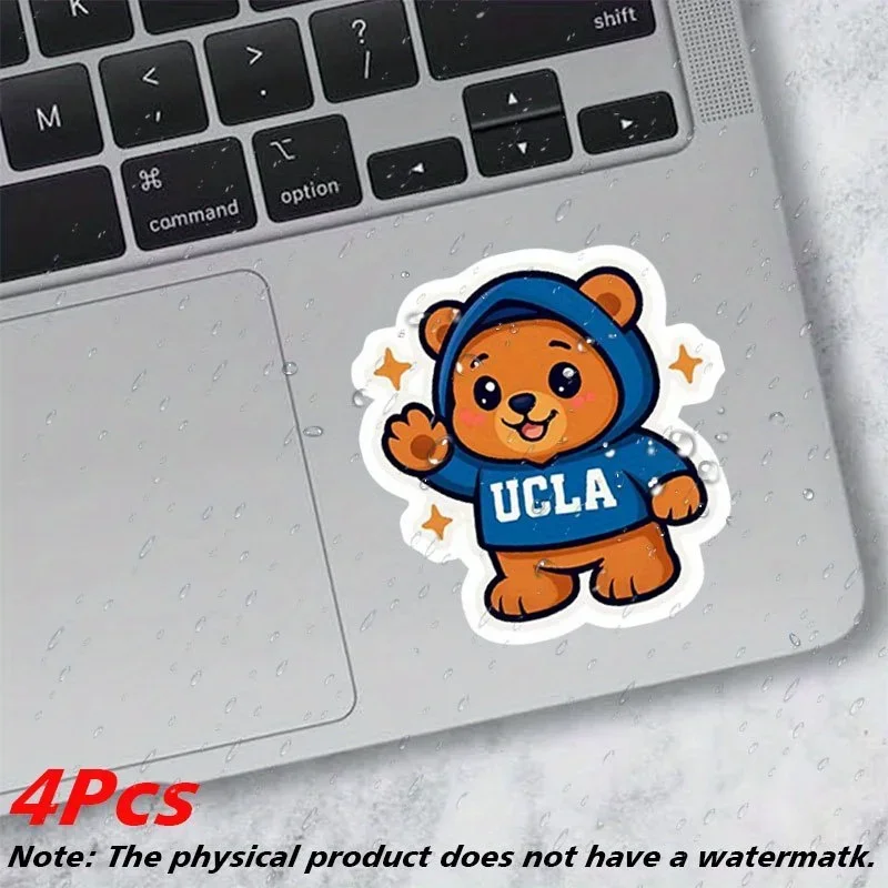 Набор из 4 наклеек с пандами UCLA, милые мультяшные медведи с надписью "UCLA", яркий декор с медведями для автомобиля и аксессуаров для повседневного использования
Набор из 4 наклеек с пандами UCLA, милые мультяшные медведи с надписью "UCLA", яркий декор с медведями для автомобиля и аксессуаров для повседневного использования