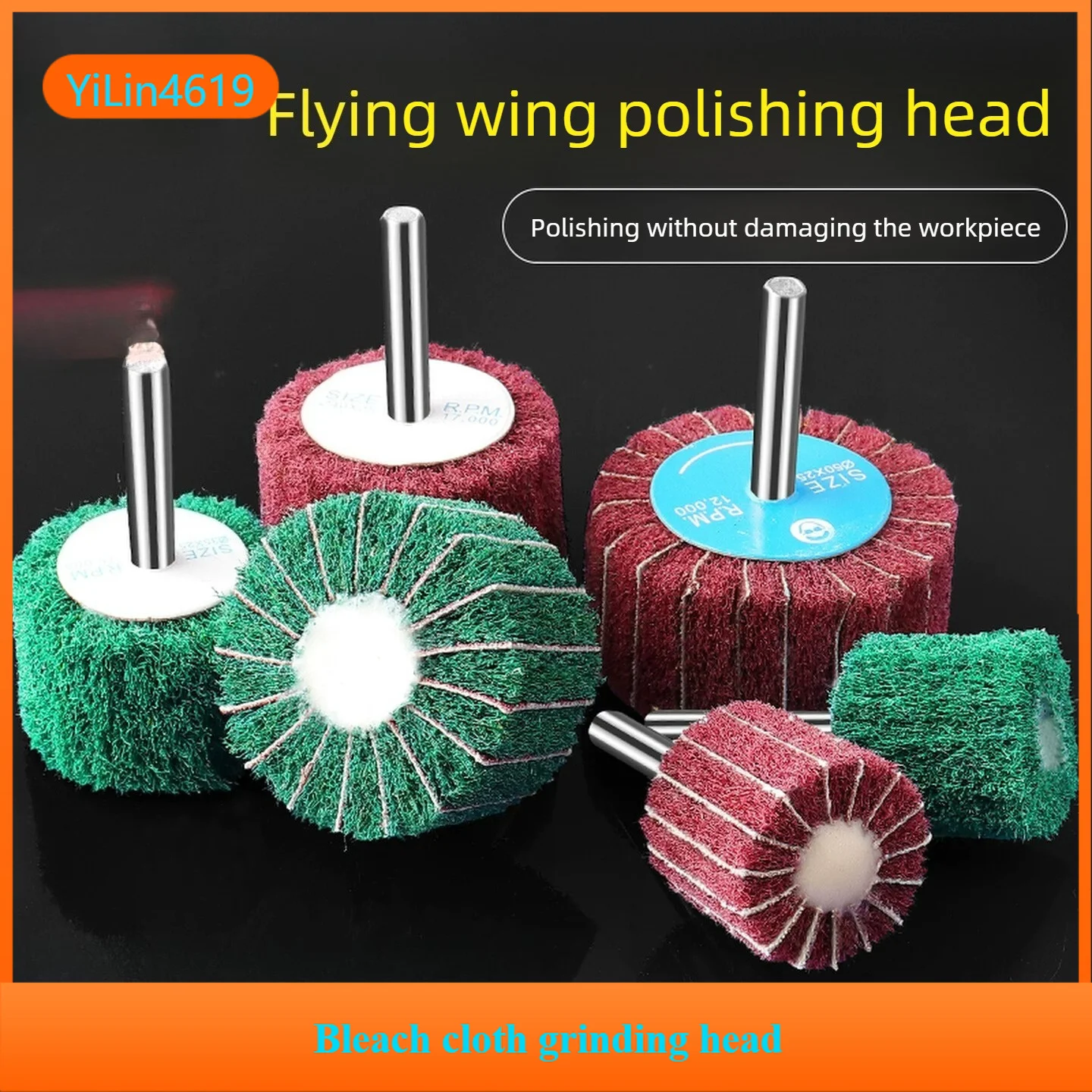Bleach Cloth Grinding Head, Metal Rust Removal Tool, Stainless Steel Handle Polishing Wheel
Bleach Cloth Grinding Head, Metal Rust Removal Tool, Stainless Steel Handle Polishing Wheel