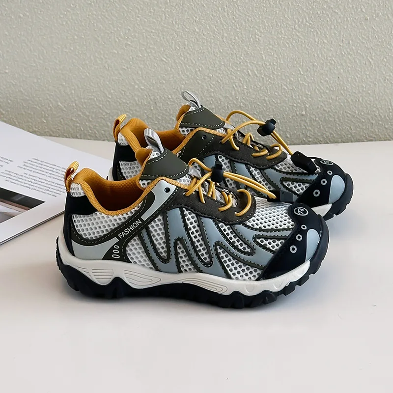 Soft Comfort Sole Kids Sports Shoes Summer Breathable Mesh Anti-collision Toe Wear-resistant Anti-slip Outdoor Shoes
Soft Comfort Sole Kids Sports Shoes Summer Breathable Mesh Anti-collision Toe Wear-resistant Anti-slip Outdoor Shoes
