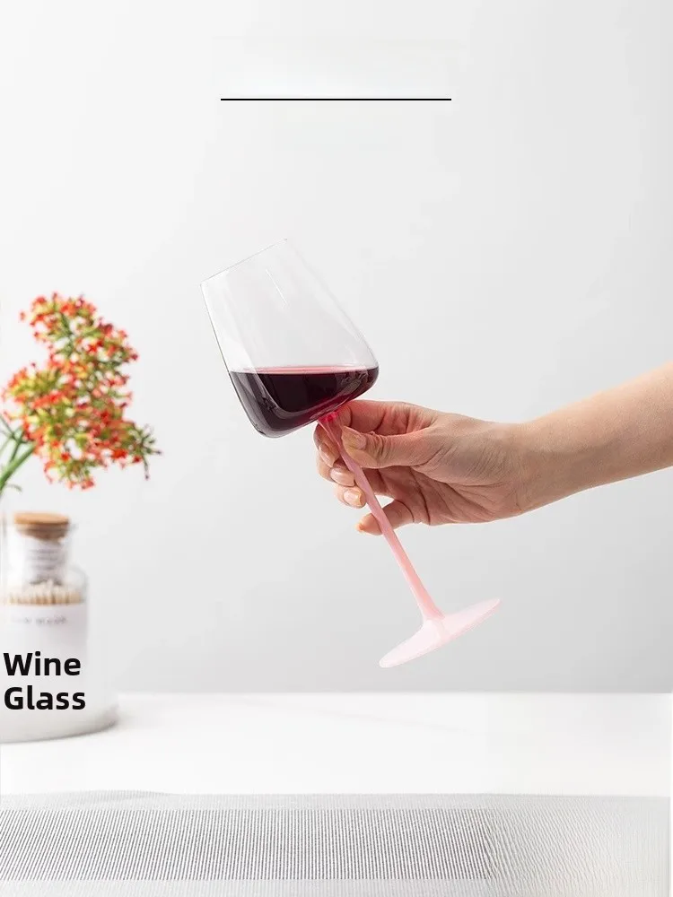 Elegant Pink Handle Champagne Glass Crystal Wine Glasses High Footed Red Wine Cup Luxury Drinking Glasses European Style
Elegant Pink Handle Champagne Glass Crystal Wine Glasses High Footed Red Wine Cup Luxury Drinking Glasses European Style