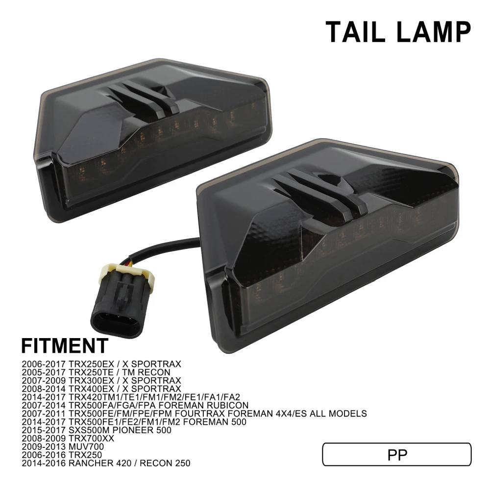 Стоп-сигналы для мотоциклов TRX250EX/300EX/400EX/X TRX250TE/TM RECON TRX420TM1 TRX500FA
Стоп-сигналы для мотоциклов TRX250EX/300EX/400EX/X TRX250TE/TM RECON TRX420TM1 TRX500FA