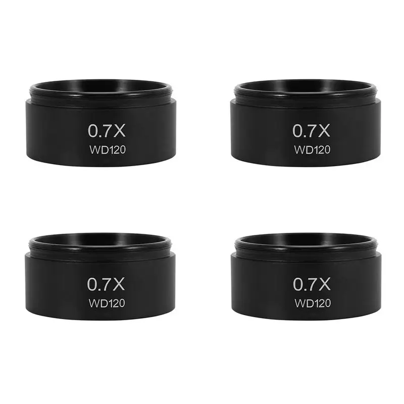 SQPP-4Pcs WD120 0.7X Trinocular Stereo Microscope Auxiliary Objective Lens Barlow Lens 48Mm Thread
SQPP-4Pcs WD120 0.7X Trinocular Stereo Microscope Auxiliary Objective Lens Barlow Lens 48Mm Thread