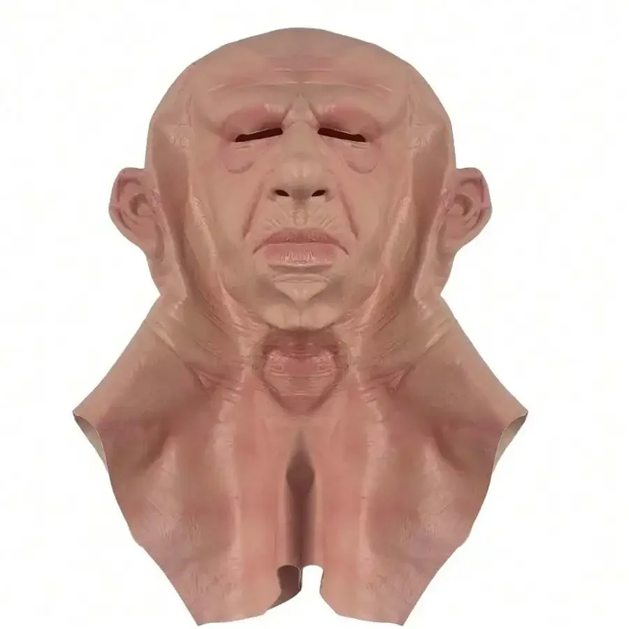 Realistic Old Man Wrinkle Face Mask Halloween Horror Costume Prop PVC
Realistic Old Man Wrinkle Face Mask Halloween Horror Costume Prop PVC
