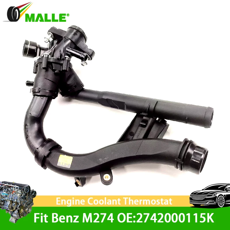 Car Engine Coolant Thermostat Assembly For Benz M274 W205 W213 E200 E250 E300 C180 C200 W253 GLC250 GLC300 X253 OE: 2742000115 K
Car Engine Coolant Thermostat Assembly For Benz M274 W205 W213 E200 E250 E300 C180 C200 W253 GLC250 GLC300 X253 OE: 2742000115 K