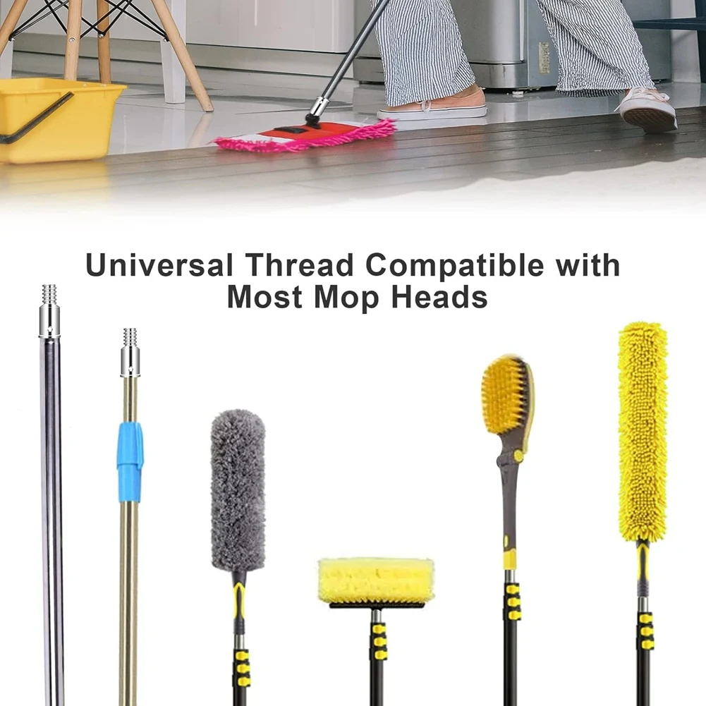T99C-For Mop Broom Brush 2Set Thread Tip Replacement,Ultra Threaded Tip Repair Kit 1 Inch Extension Pole Adapter Tips
T99C-For Mop Broom Brush 2Set Thread Tip Replacement,Ultra Threaded Tip Repair Kit 1 Inch Extension Pole Adapter Tips