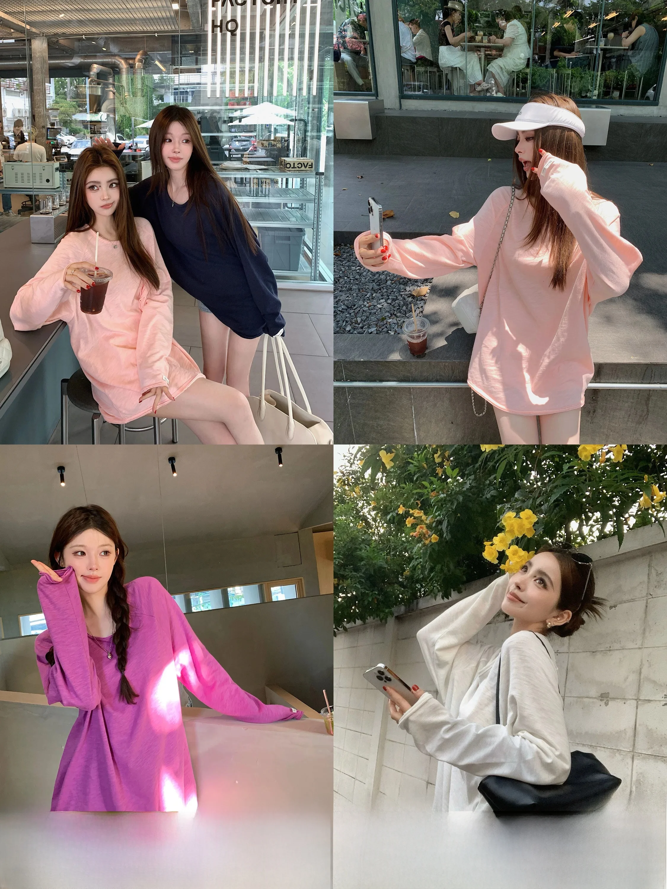 Long Sleeve Combed Cotton T-Shirt Women's Loose Fit Casual Style round Neck Thin Fabric Version New Color AMV Same Fabric
Long Sleeve Combed Cotton T-Shirt Women's Loose Fit Casual Style round Neck Thin Fabric Version New Color AMV Same Fabric