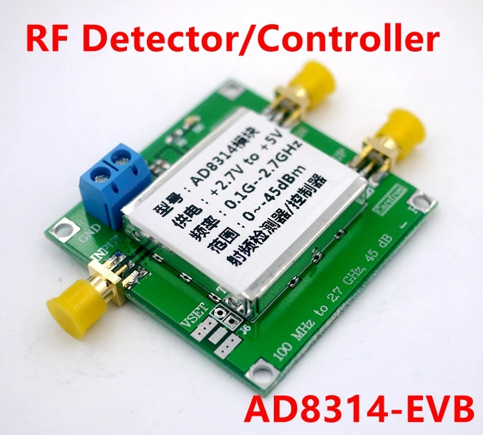 45 dB RF Detector/Controller AD8314 Module, RF Power Detection
45 dB RF Detector/Controller AD8314 Module, RF Power Detection