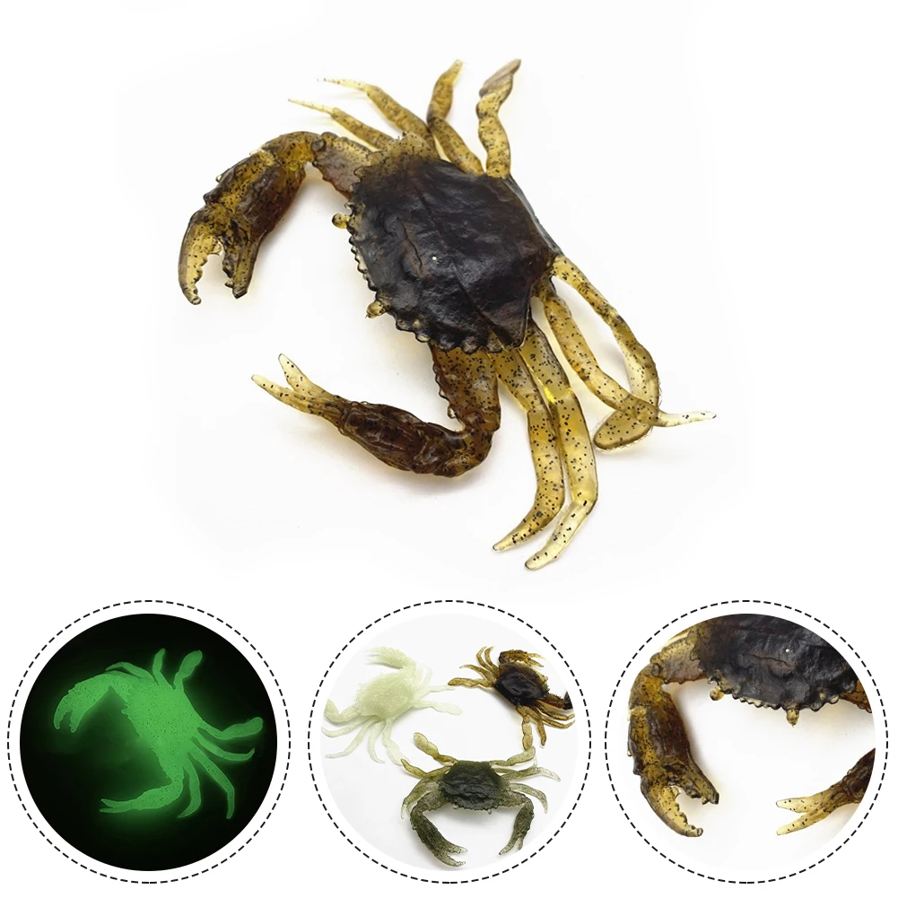 125mm 3D Crab Soft Lure Sea Fishing Equipment Artificial PVC Crab Bait Trap Luminous Lures For Boat -Kayak Fishing Tackle Tool
125mm 3D Crab Soft Lure Sea Fishing Equipment Artificial PVC Crab Bait Trap Luminous Lures For Boat -Kayak Fishing Tackle Tool