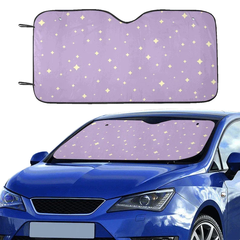 Kawaii пастельный фиолетовый звездное небо автомобильный солнцезащитный козырек для лобового стекла, милый эстетический фотоблокировщик солнца, блестящие автомобильные аксессуары авто
Kawaii пастельный фиолетовый звездное небо автомобильный солнцезащитный козырек для лобового стекла, милый эстетический фотоблокировщик солнца, блестящие автомобильные аксессуары авто