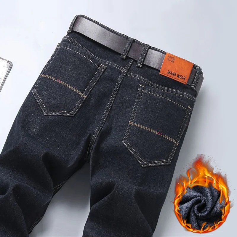 Зимние флисовые теплые утепленные джинсы, мужские деловые прямые джинсовые брюки, флокированные рабочие брюки на открытом воздухе, мужская брендовая одежда
Зимние флисовые теплые утепленные джинсы, мужские деловые прямые джинсовые брюки, флокированные рабочие брюки на открытом воздухе, мужская брендовая одежда