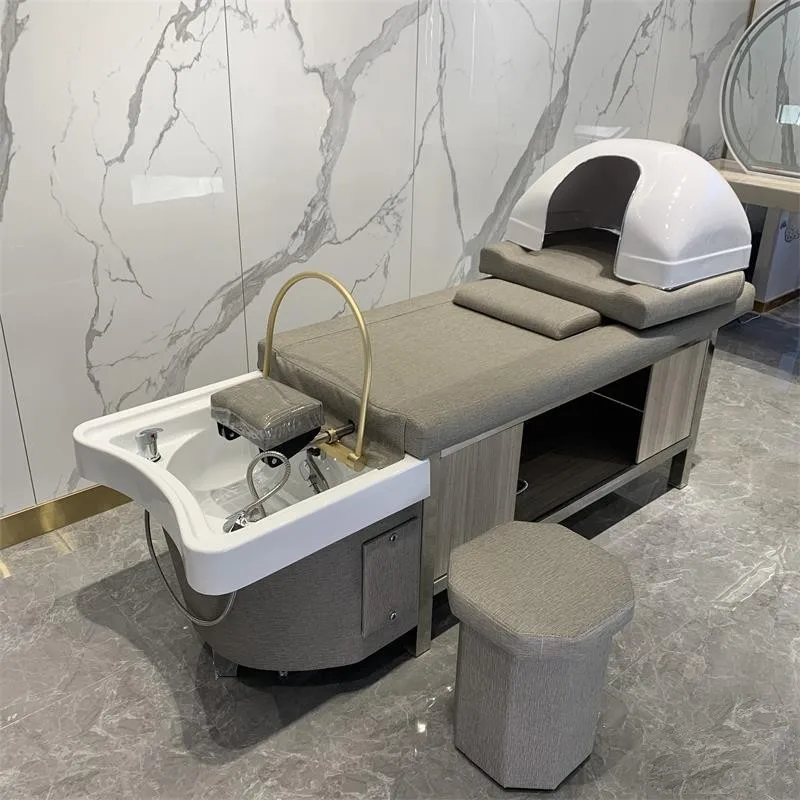 Modern thai style spa head water therapy beauty hair salon wooden shampoo bed storage cabinet shampoo chair grey
Modern thai style spa head water therapy beauty hair salon wooden shampoo bed storage cabinet shampoo chair grey