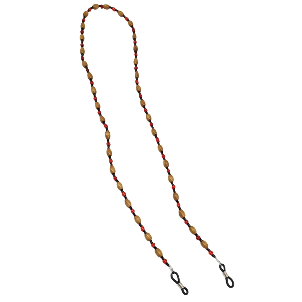 Wood Bead Eyeglass Chain Adjustable Rubber Ends Stainless Steel Coils Anti Fall Off Necklace Strap Holder Glasses Accessories
Wood Bead Eyeglass Chain Adjustable Rubber Ends Stainless Steel Coils Anti Fall Off Necklace Strap Holder Glasses Accessories