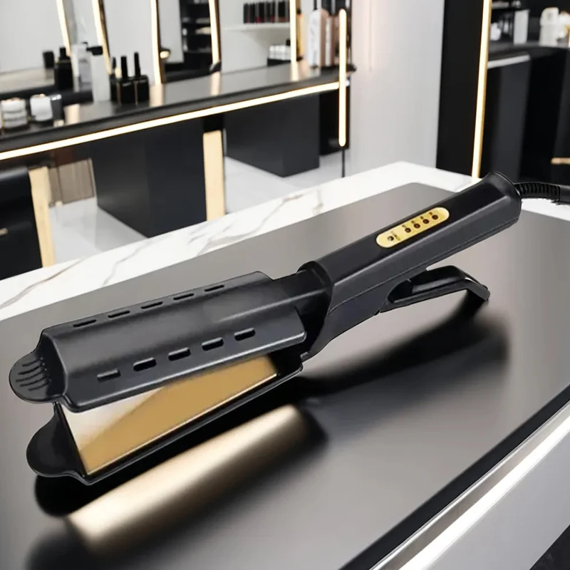 Four-temperature adjustable ceramic tourmaline ion flat iron wide panel professional styling tool for hair straighteners
Four-temperature adjustable ceramic tourmaline ion flat iron wide panel professional styling tool for hair straighteners