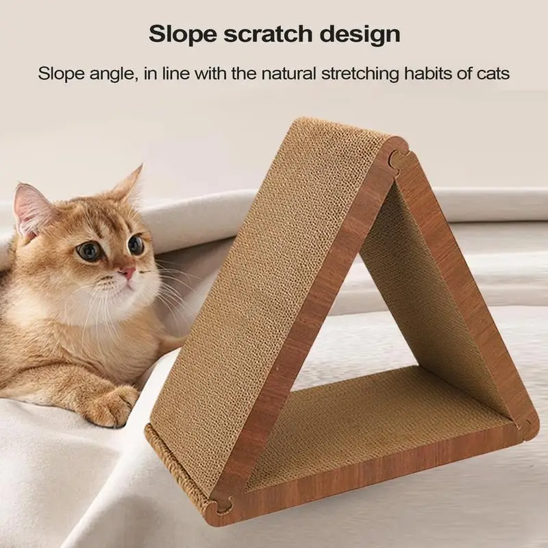 Cat Scratcher Board Triangular Indoor Cat Scratcher Pad Pet Kitten Playing Toy Exercise Companion For Living Room Bedroom
Cat Scratcher Board Triangular Indoor Cat Scratcher Pad Pet Kitten Playing Toy Exercise Companion For Living Room Bedroom