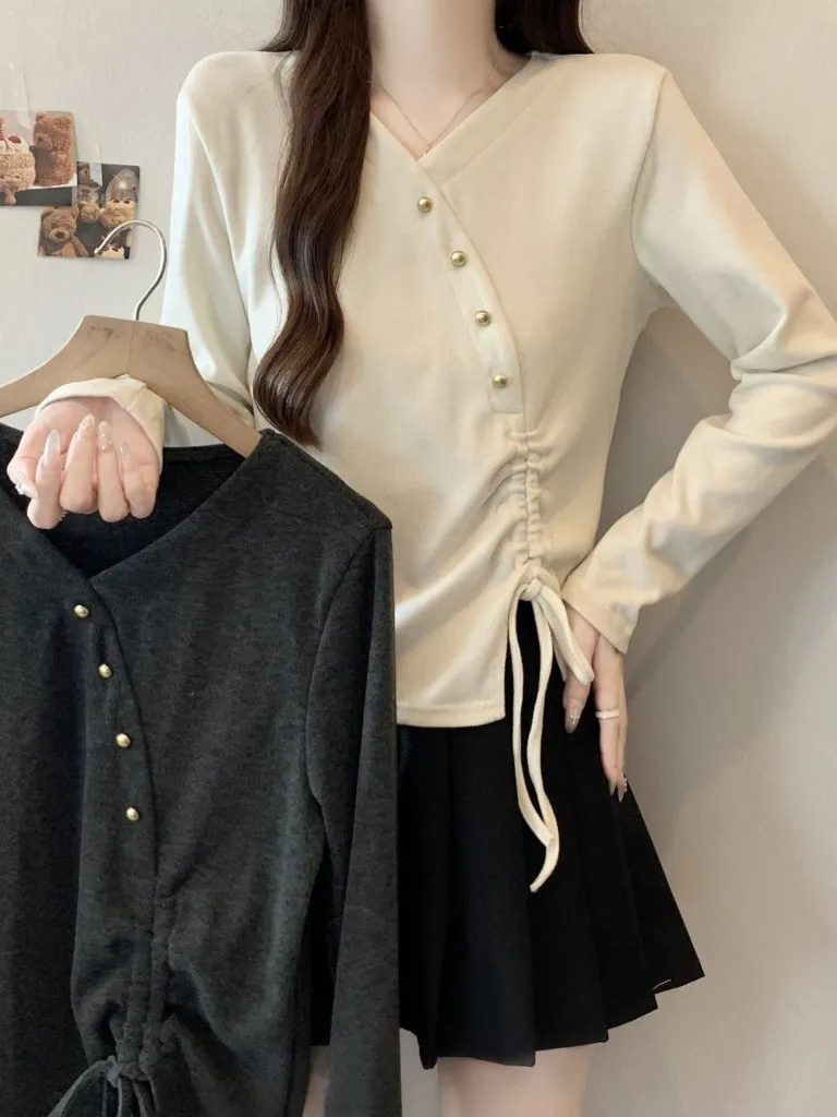 Женский длинный све V-Ne Base irt Dstring для похудения, асимметричный топ для поездок на работу, с высокой талией
Женский длинный све V-Ne Base irt Dstring для похудения, асимметричный топ для поездок на работу, с высокой талией