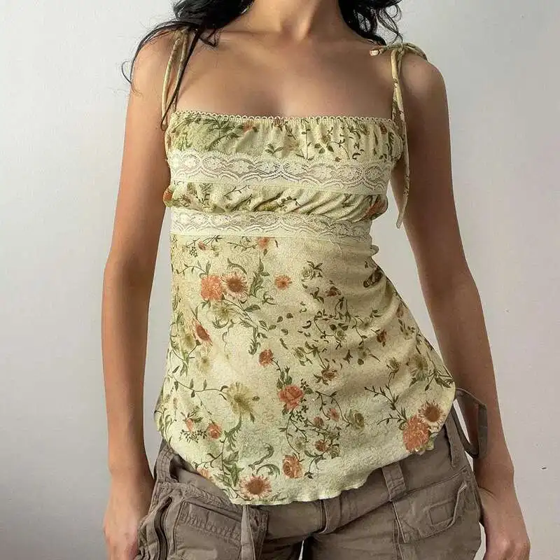 Women Tank Top American Style Vintage Plant Flower Printed Camisole Vest, 2024 Summer Subculture Fashion New Top
Women Tank Top American Style Vintage Plant Flower Printed Camisole Vest, 2024 Summer Subculture Fashion New Top
