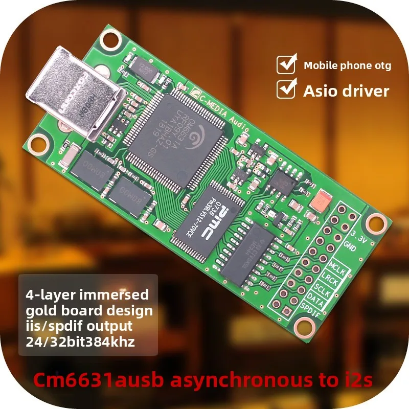 Cm6631a usb to i2s digital interface asynchronous sound card compatible with italian amanero xmos dac
Cm6631a usb to i2s digital interface asynchronous sound card compatible with italian amanero xmos dac