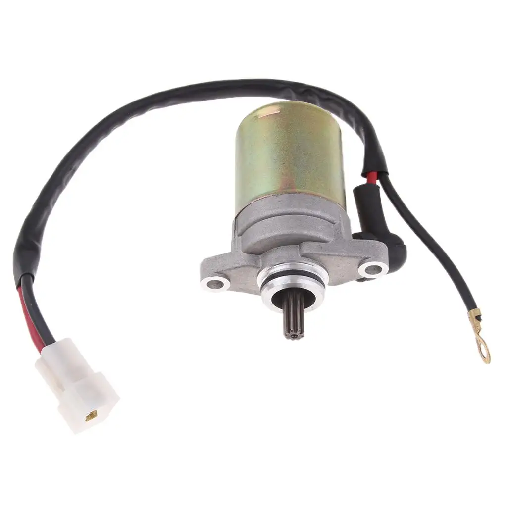 Spline Starter Motor Iron 9T Shaft Starter Electric Engine Replacement for 2 Stroke 49cc 1E40QMB Jog Scooter
Spline Starter Motor Iron 9T Shaft Starter Electric Engine Replacement for 2 Stroke 49cc 1E40QMB Jog Scooter
