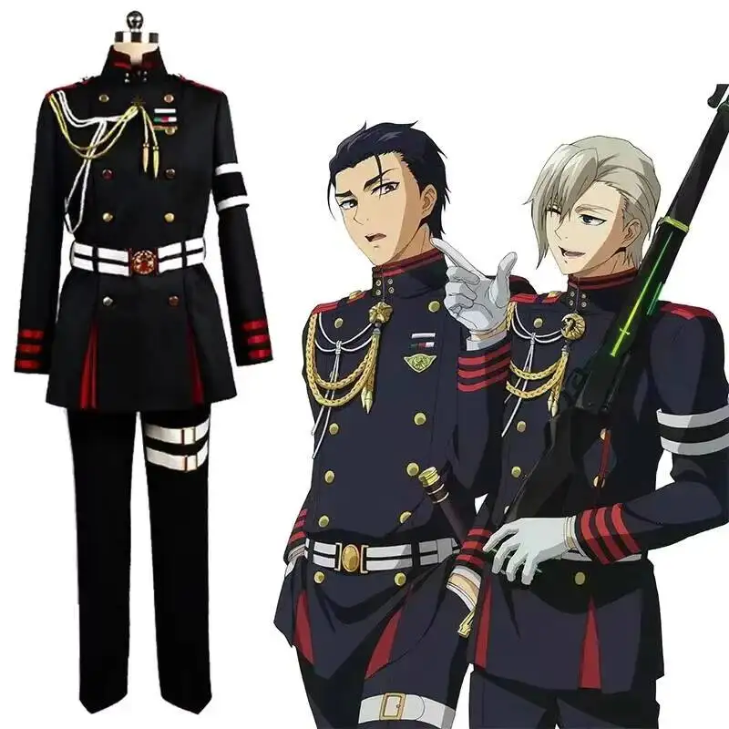 Anime Seraph Of The End Guren Ichinose Cosplay Costume Adult Unisex Military Uniform Jacket Pants Suit Halloween Outfit Party
Anime Seraph Of The End Guren Ichinose Cosplay Costume Adult Unisex Military Uniform Jacket Pants Suit Halloween Outfit Party