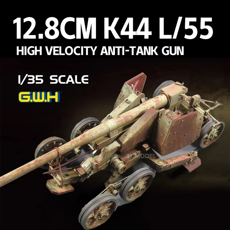 Great Wall hobby Rheinmetall 12.8cm K44 L/55 High Velocity Anti-Tank Gun 1/35 assembly model
Great Wall hobby Rheinmetall 12.8cm K44 L/55 High Velocity Anti-Tank Gun 1/35 assembly model