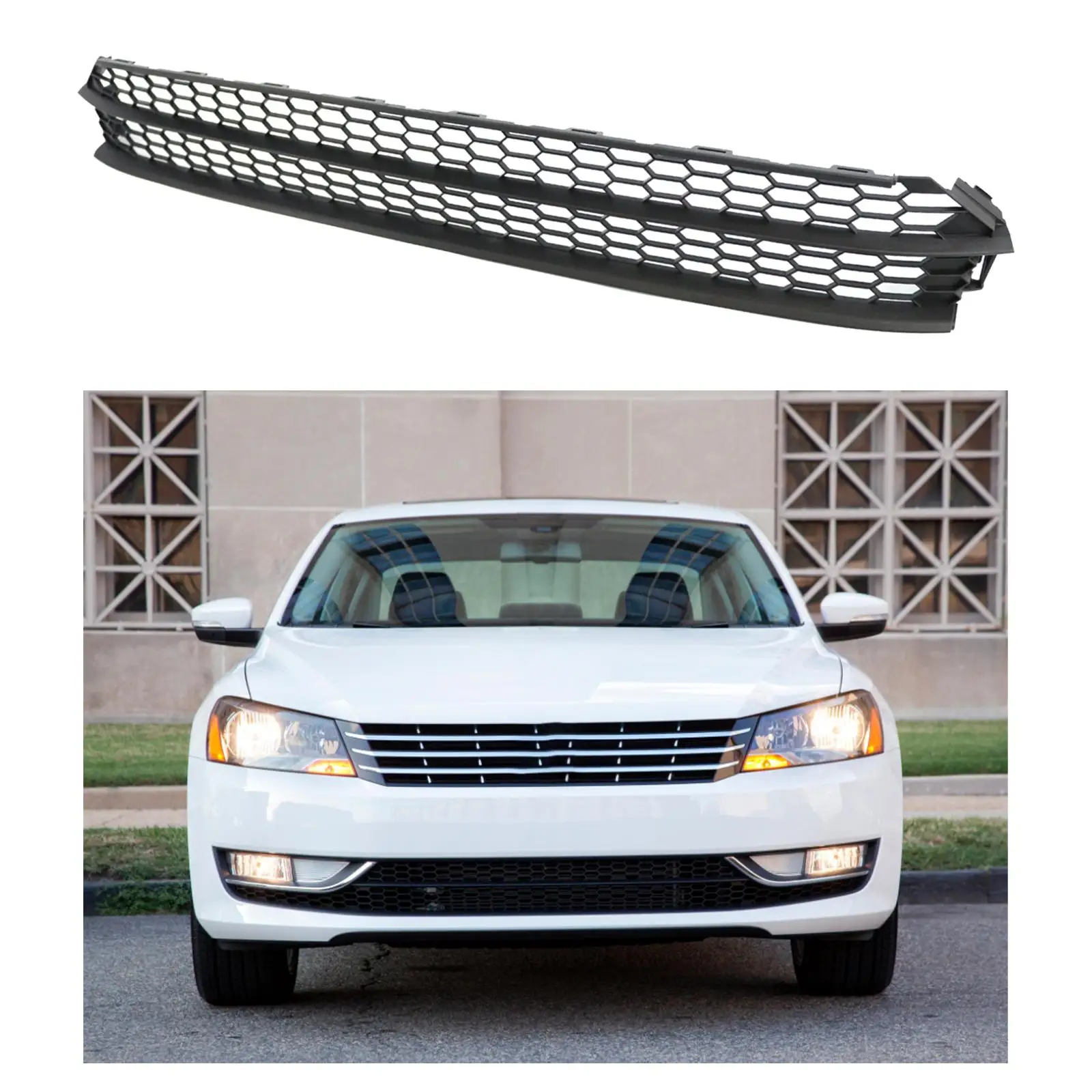 Replacement Front Lower Grille Cover Honeycomb Mesh Plastic Car Accessory for Volkswagen Passat 2014-2015
Replacement Front Lower Grille Cover Honeycomb Mesh Plastic Car Accessory for Volkswagen Passat 2014-2015