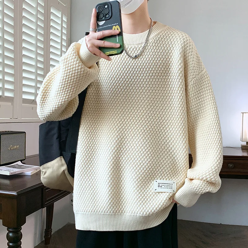 Men's knit long-sleeved sweater Latest model Jacquard Men's round neck pullover New top
Men's knit long-sleeved sweater Latest model Jacquard Men's round neck pullover New top