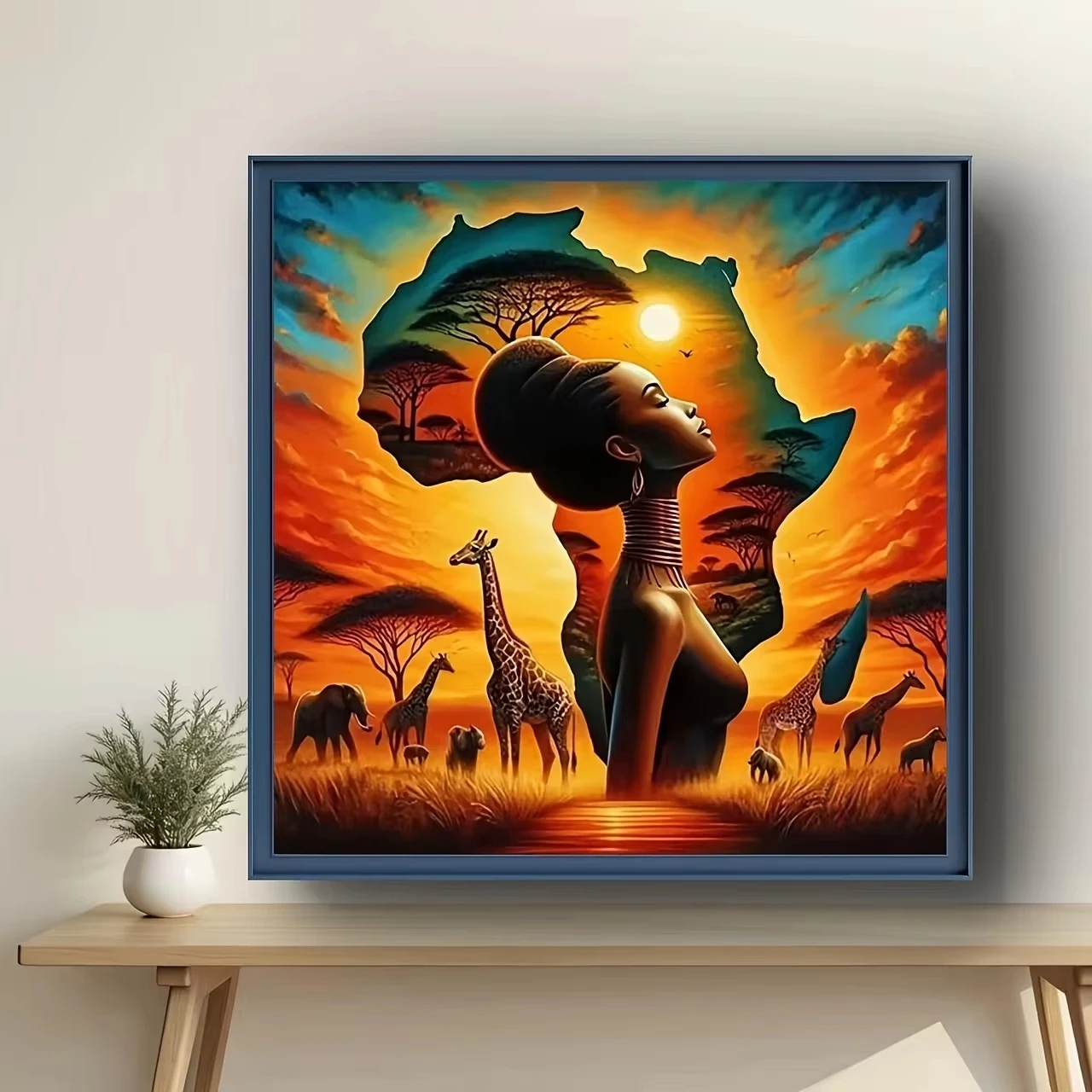 500PCS/1024 PCS Jigsaw Puzzles African Woman Sunset Animal Challenging Family Activity Game for Bedroom Home Decor Frameless
500PCS/1024 PCS Jigsaw Puzzles African Woman Sunset Animal Challenging Family Activity Game for Bedroom Home Decor Frameless