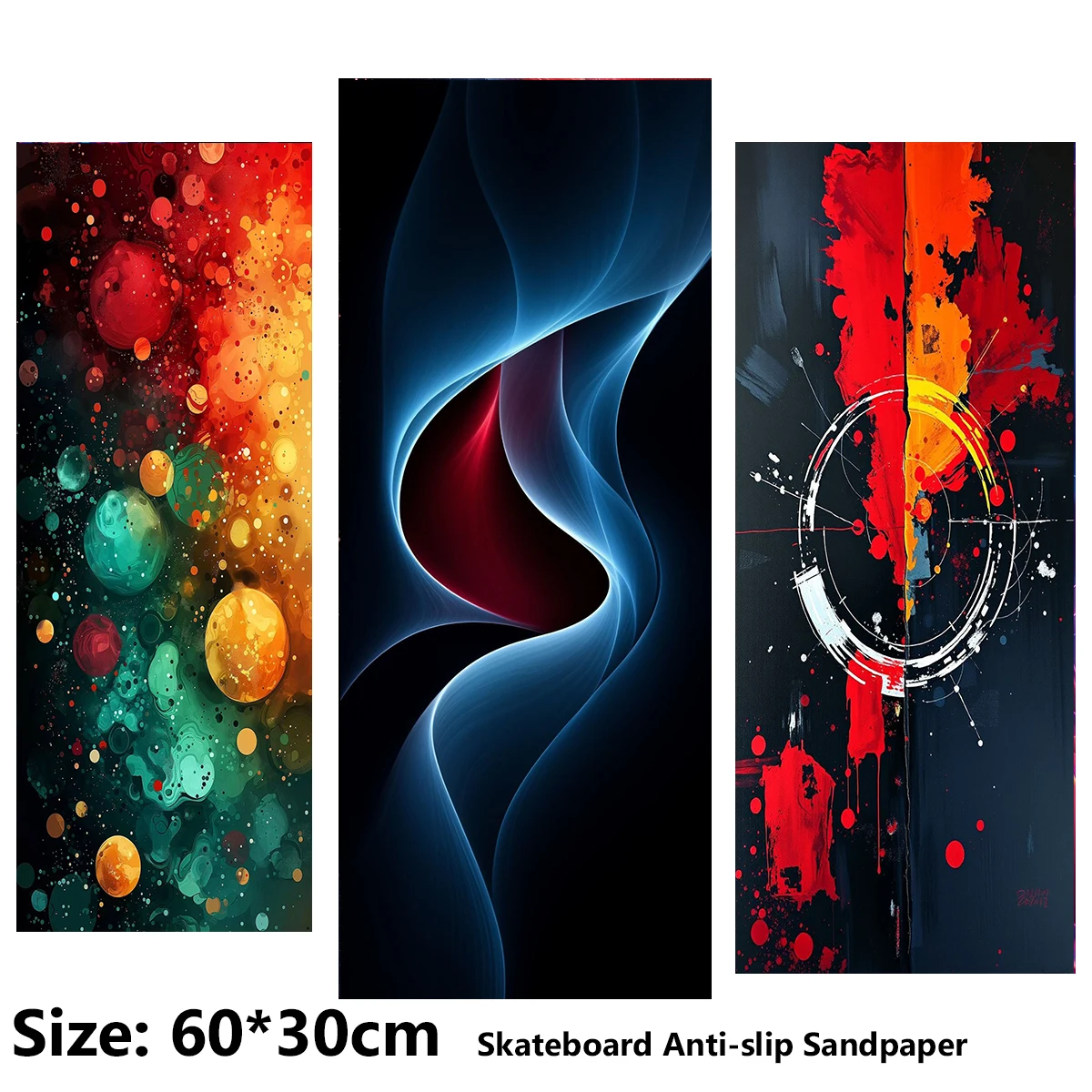 ElecStric Scooter Anti-slip Sticker Sandpaper Skateboard Grip Tape Sheet 60*30cm Abstract Fluid Lnk Splatter Pattern
ElecStric Scooter Anti-slip Sticker Sandpaper Skateboard Grip Tape Sheet 60*30cm Abstract Fluid Lnk Splatter Pattern