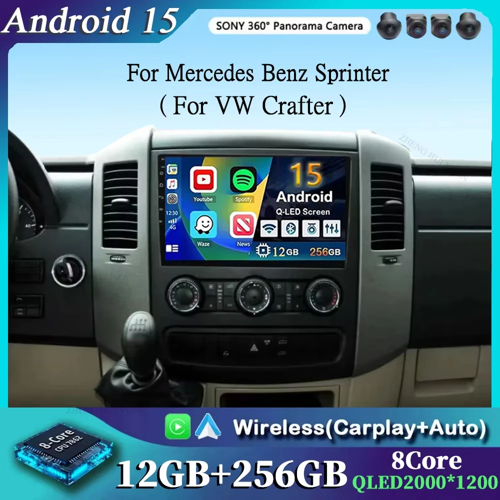 10, Android 15 для VW Crafter для Mercedes Benz Sprinter, автомобильный радиоприемник, мультимедийный видеоплеер, GPS-стерео, CarPlay + автоматический WIFI + 4G DSP
10, Android 15 для VW Crafter для Mercedes Benz Sprinter, автомобильный радиоприемник, мультимедийный видеоплеер, GPS-стерео, CarPlay + автоматический WIFI + 4G DSP