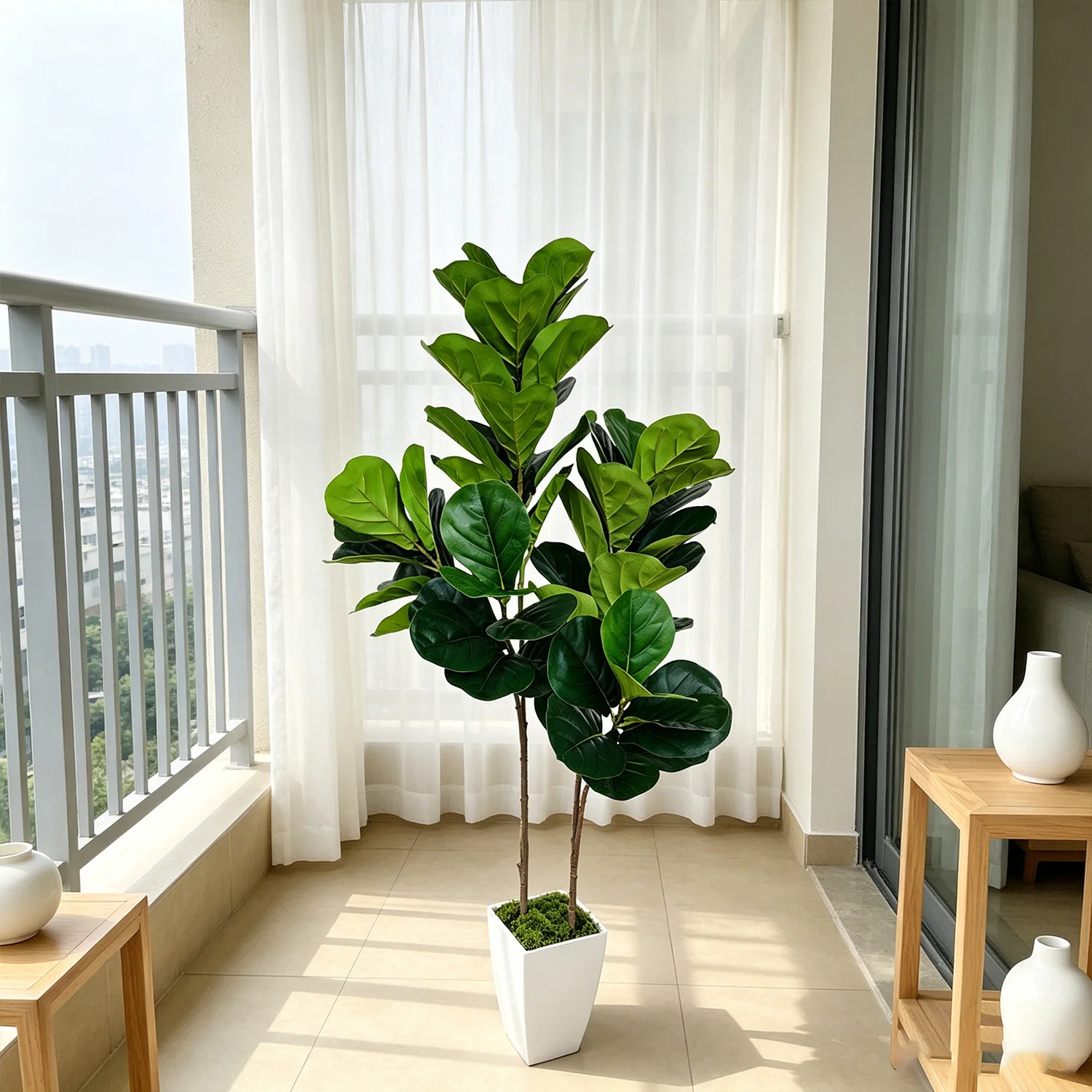 130cm/4.3ft Artificial Ficus banyan plant potted Magnolia ornament indoor Faux Plant for Home garden Party living room Decor
130cm/4.3ft Artificial Ficus banyan plant potted Magnolia ornament indoor Faux Plant for Home garden Party living room Decor