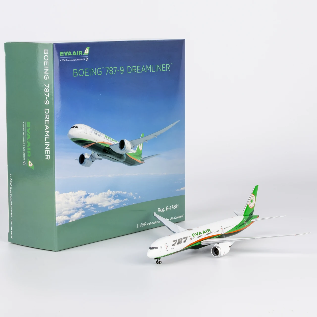 Коллекционный самолет из сплава, подарок, модель NG 1:400, Eva Airways «Dreamliner», Boeing B787-9, литая под давлением модель самолета B-17881 
Коллекционный самолет из сплава, подарок, модель NG 1:400, Eva Airways «Dreamliner», Boeing B787-9, литая под давлением модель самолета B-17881