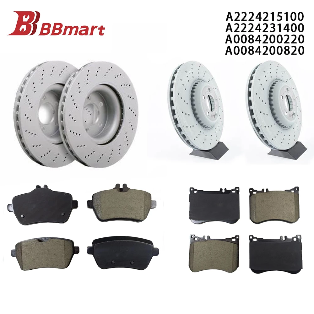 Автомобильные запчасти A2224215100 A2224231400 A0084200220 A0084200820 BBmart, 1 комплект передних задних тормозных дисков и рекламных объявлений для Mercedes Benz
Автомобильные запчасти A2224215100 A2224231400 A0084200220 A0084200820 BBmart, 1 комплект передних задних тормозных дисков и рекламных объявлений для Mercedes Benz