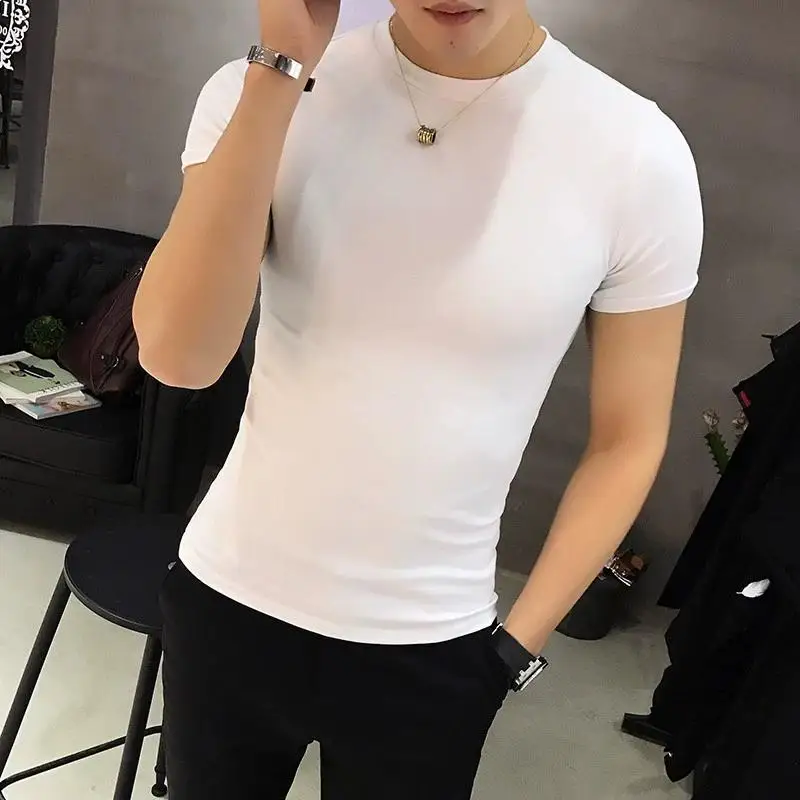 New Elastic Fitn T-irt ort Sve round Ne Men's Slim Fit Spor Base irt Pure Color Breathable Youthful Trendy
New Elastic Fitn T-irt ort Sve round Ne Men's Slim Fit Spor Base irt Pure Color Breathable Youthful Trendy