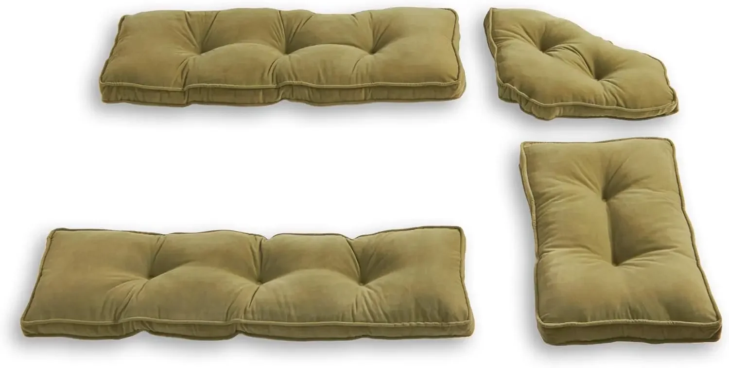 Hampton 4-Piece Kitchen Nook Cushion Set, Moss
Hampton 4-Piece Kitchen Nook Cushion Set, Moss