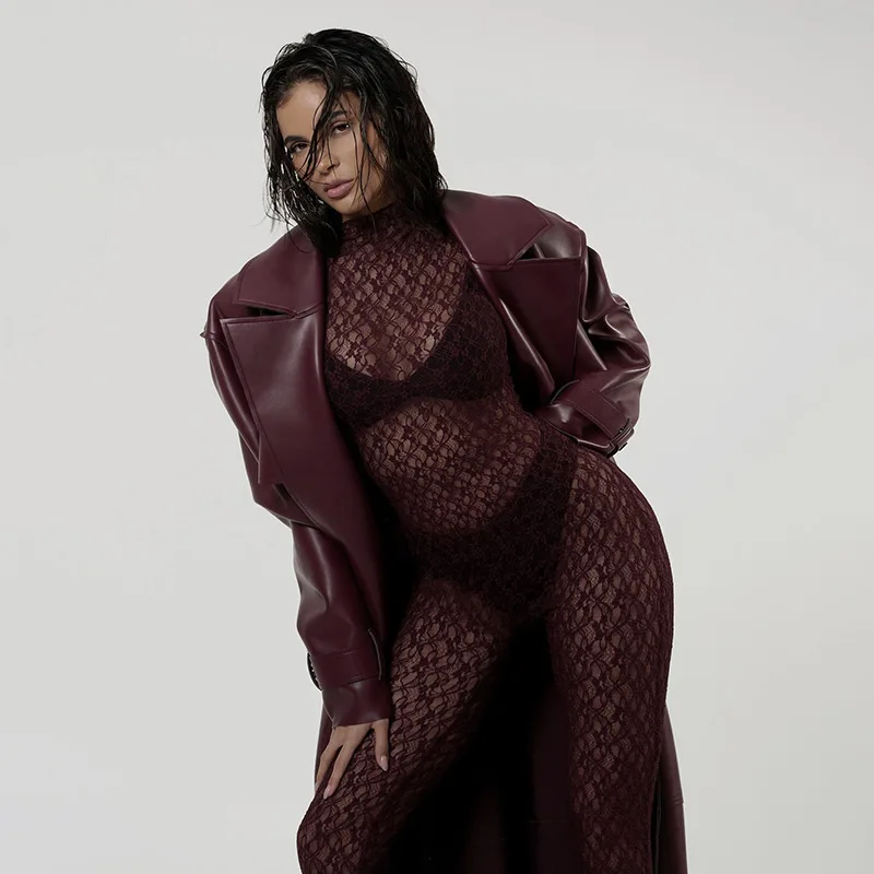 See Through Lace Jumpsuit 2026 Valentine's Day Women Fashion Sexy Turtleneck Long Sleeve Booty Lifting Night Club Party Overalls
See Through Lace Jumpsuit 2026 Valentine's Day Women Fashion Sexy Turtleneck Long Sleeve Booty Lifting Night Club Party Overalls