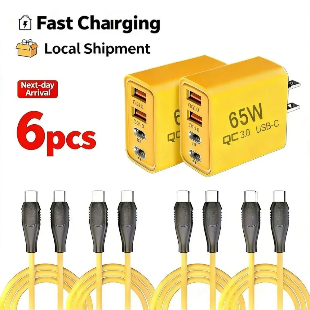 Адаптер питания USB-C Quick Charge 3.0 мощностью 65 Вт (2 шт.) — Блоки быстрой зарядки для нескольких устройств: ноутбуков, телефонов и другого оборудования
Адаптер питания USB-C Quick Charge 3.0 мощностью 65 Вт (2 шт.) — Блоки быстрой зарядки для нескольких устройств: ноутбуков, телефонов и другого оборудования